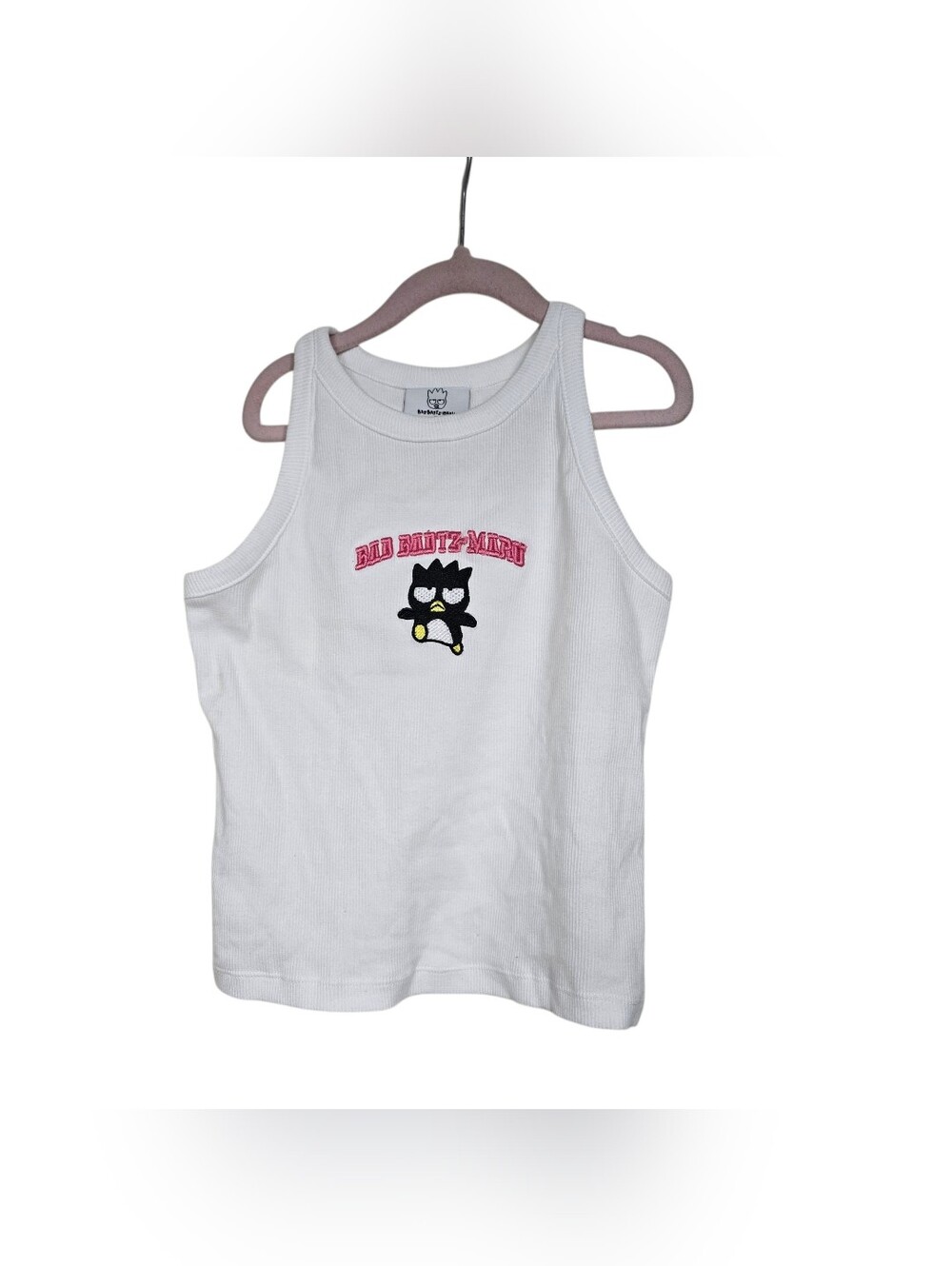 Bad Badtz-Maru X Primark White Ribbed Tank Top 11-12YRS